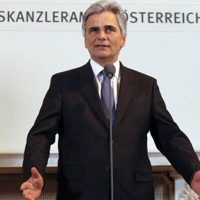 Der Kanzler zollte Pröll Respekt