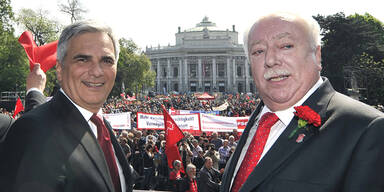 SPÖ-Maiaufmarsch im Zeichen der EU-Wahl