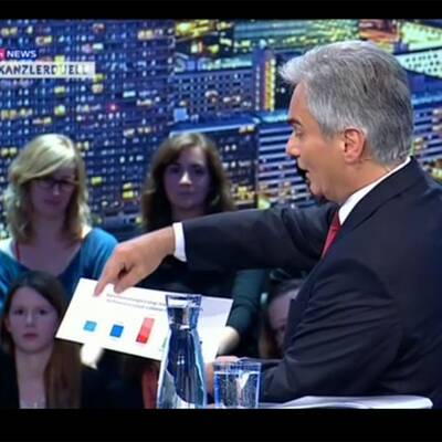  Das erste TV-Duell in Bildern