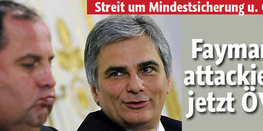Faymann nimmt ÖVP ins Visier