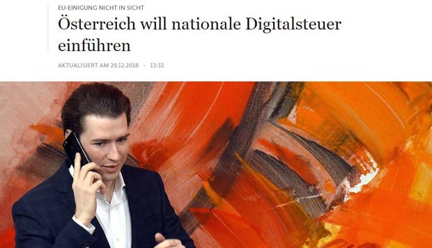 Kurz-Vorstoß um Digitalsteuer sorgt für internationales Aufsehen
