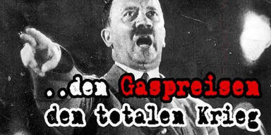 Steirischer Gasanbieter wirbt mit Hitler