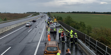 Massen-Crash auf der Schnellstra&szlig;e S31
