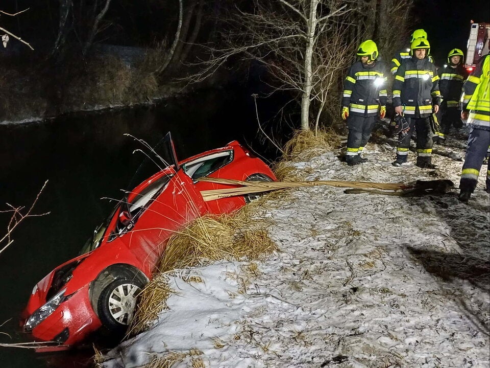 Einsatzkräfte bargen Lenker und Fahrzeug.