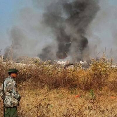 Flugzeugcrash in Burma