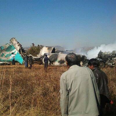 Flugzeugcrash in Burma