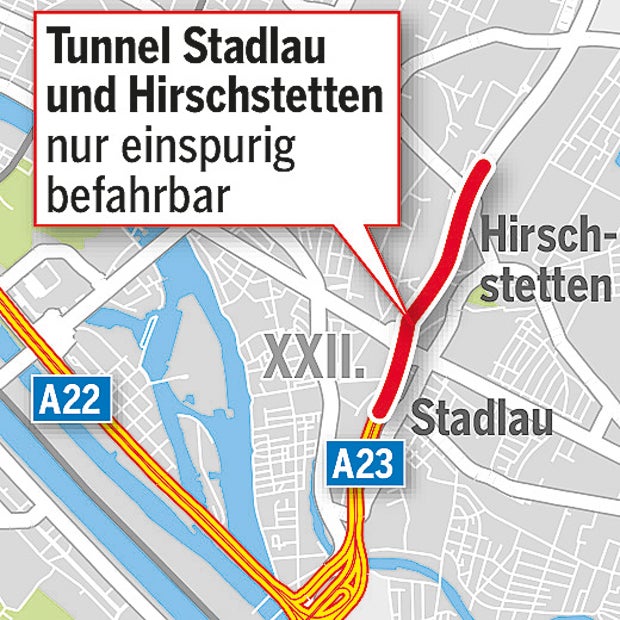 Stau-Alarm: Tangente wird jetzt einspurig