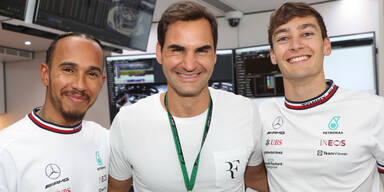 Federer als Stargast in Mercedes-Box