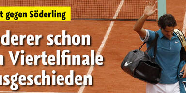 Superstar Federer im Viertelfinale out