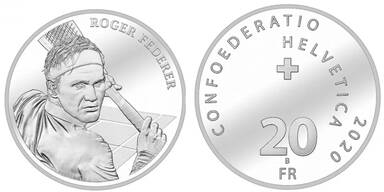 Hype: Federer mit eigener Silberm&uuml;nze