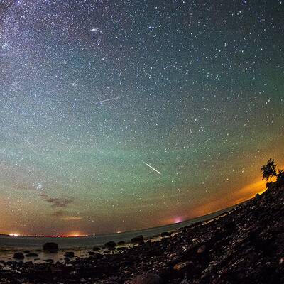 Sternschnuppen-Regen über Europa