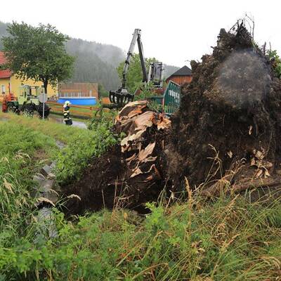 Schwere Gewitter über Österreich 