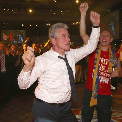 Roter Rausch in London: Die Party ging bis in die frühen Morgenstunden