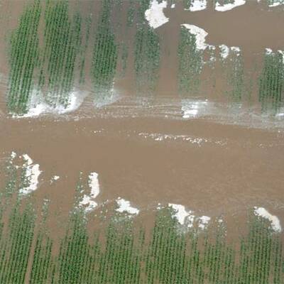 Die Deiche brechen am Mississippi