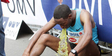 Marathon-Sieger übergab sich im Ziel