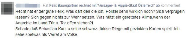 So reagiert das Netz auf Baumgartner-Attacke