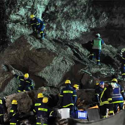 Felssturz zerstört Einfamilienhaus
