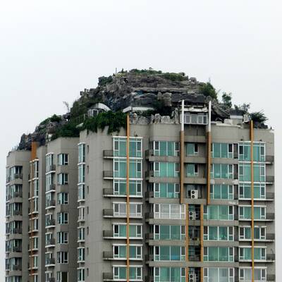 Spektakuläre Felsenvilla auf Hochhaus