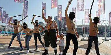 Nackt-Aktivistinnen in Kiew festgenommen 