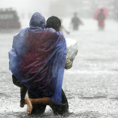 Land unter auf den Philippinen