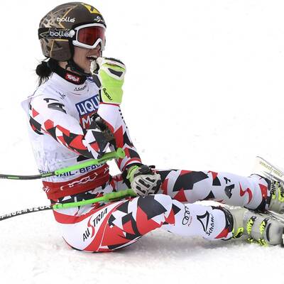 So jubelte Fenninger über Super-G-Gold