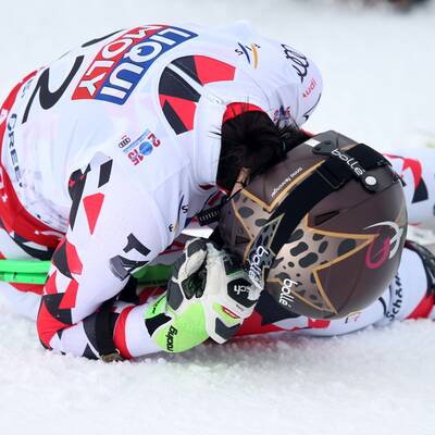 So jubelte Fenninger über Super-G-Gold