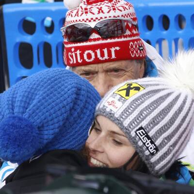 So jubelte Fenninger über Super-G-Gold