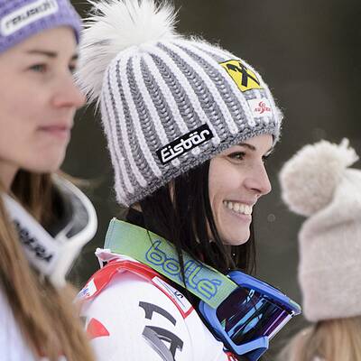 So jubelte Fenninger über Super-G-Gold