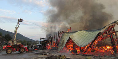 Brand in S&auml;gewerk in Ferlach