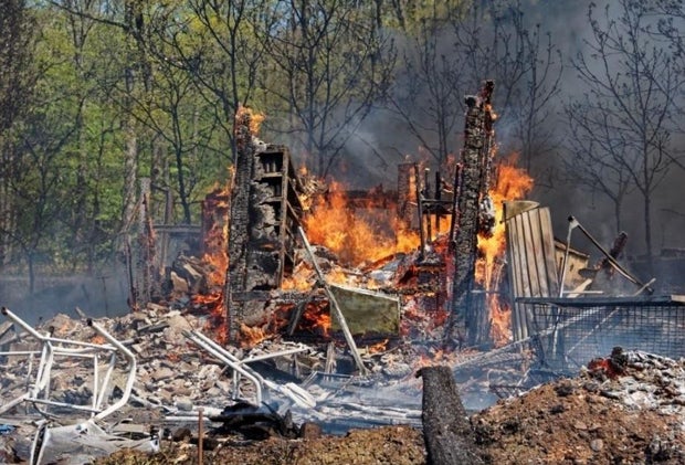 Explosion: Von Auto und Hütte blieb nichts übrig