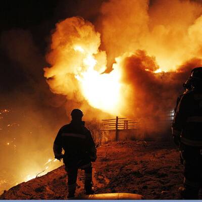Flammen-Inferno in Valparaiso