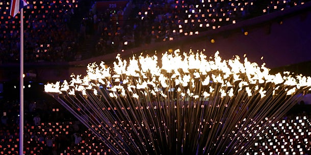 Bombast-Show zum Olympia-Abschluss