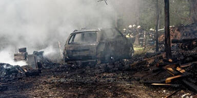 Explosion: Von Auto und H&uuml;tte blieb nichts &uuml;brig