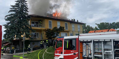 Dachstuhlbrand im Bezirk Amstetten