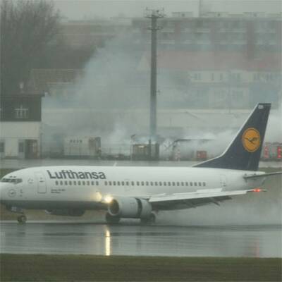 Feuer auf Flughafen Tegel