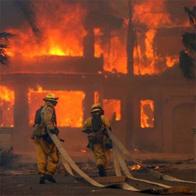 Feuersbrunst in Kalifornien