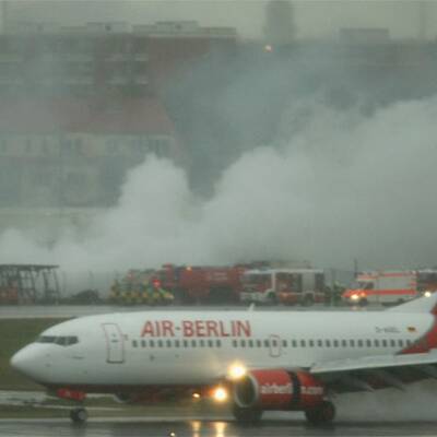Feuer auf Flughafen Tegel