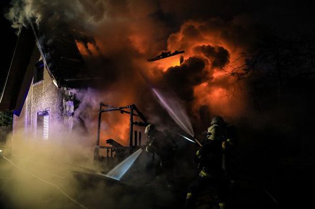 Wohnhaus-Brand: 