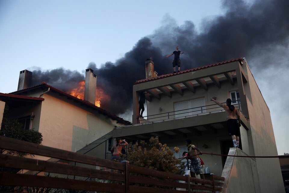 Wald- und Buschbrände in Griechenland