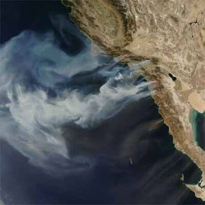 Feuersbrunst in Kalifornien