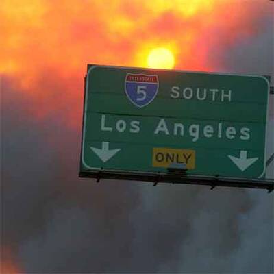 Feuersbrunst in Kalifornien