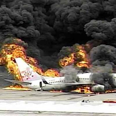 Boeing in Japan geht in Flammen auf