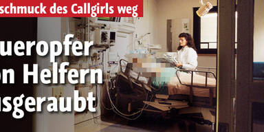 Feueropfer
von Helfern
ausgeraubt