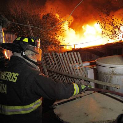 Flammen-Inferno in Valparaiso