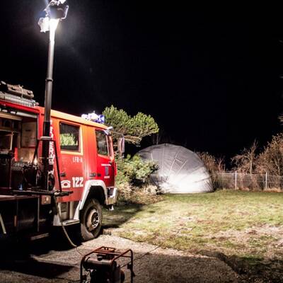 Absperrung: Es besteht Lebensgefahr