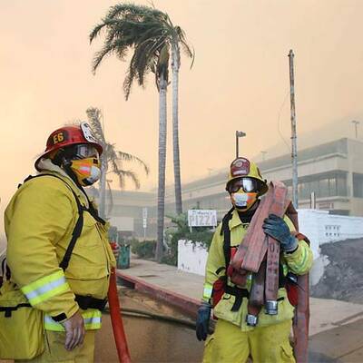 Feuersbrunst in Kalifornien