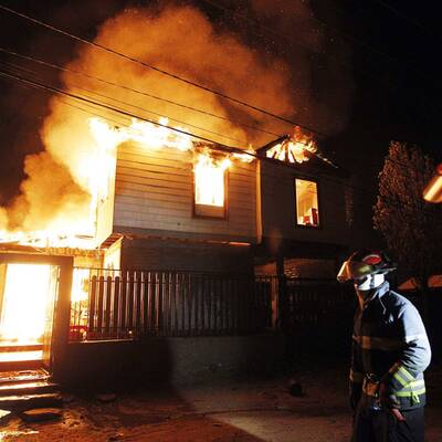 Flammen-Inferno in Valparaiso