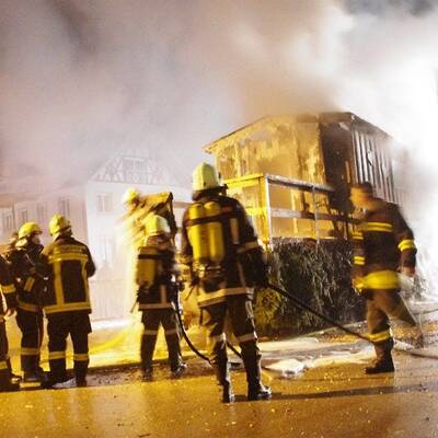 Brand bei Faschingsumzug