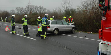 Schwerer Crash auf der A3: 6 Verletzte 