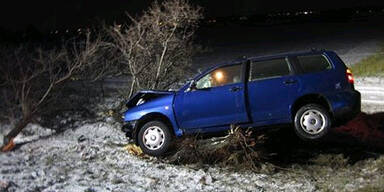 Südautobahn: Lenkerin rast frontal gegen Baum